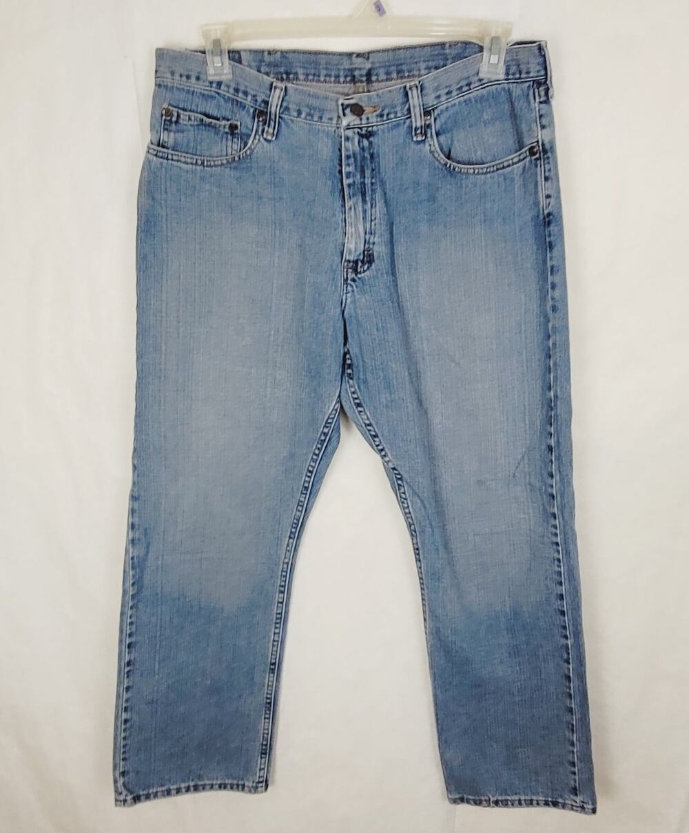Wrangler relaxed straight fit blue jeans size 36x32 mens Casual Western Classic